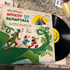 Disney's Mickey and the Beanstalk Vinyl Record - Black